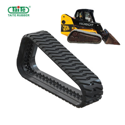Ein guter Preis. Fugenloser Gleiter-Ochse-Gummi spürt 320 X 86BL X 50 für JCB auf ROBOT180T, der starkem Boden angepasst wird Online
