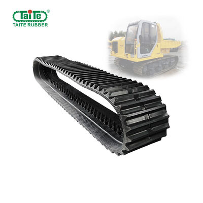 Ein guter Preis. Hartes kontinuierliches Gummibahnwerk für Komatsu CD60R mit 600x100x82 Größe, 8200MM Länge und Gummi- und Stahlseilmaterial Online