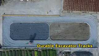 Uhr: 400 mm breite Gummibaggerketten T400 x 72,5 x 72 W für HITACHI EX50 – EX55 Showcase